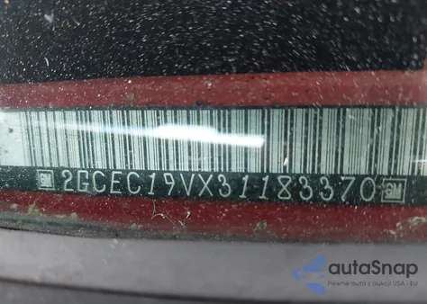 2003 Chevrolet Silverado 1500 from USA, damaged, VIN 2GCEC19VX31183370